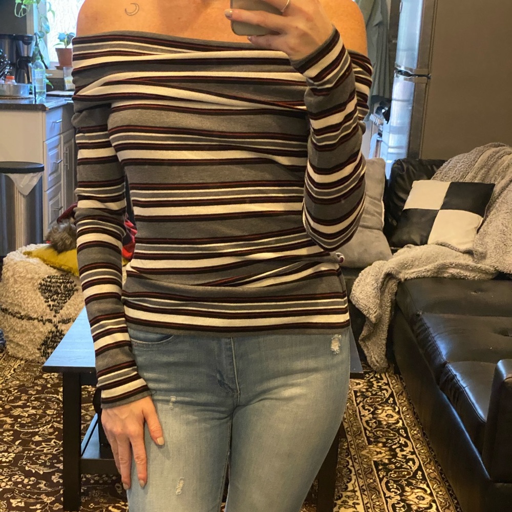 Off the shoulder sweater